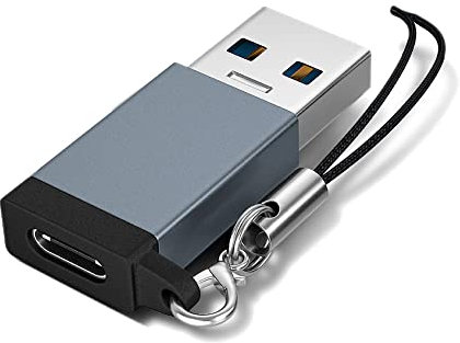 Eono USB 3.1 to USB C Adapter, USB C Female to USB A 3.1 Gen 2 Male Converter Support Double Sided 10Gbps Charging & Data Transfer Compatible with iPhone, iPad,Galaxy, Grey