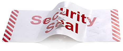 MD Labels Sicherheitssiegel aufkleber mit Kerben- Aufdruck: Security Seal 120x50 mm 100 Stck - Sicherheitsplomben