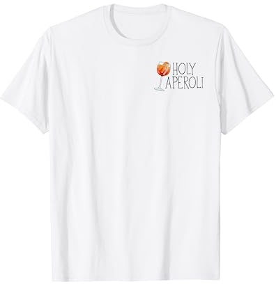 Holy Aperoli God Weingläser Spruch lustig T-Shirt