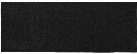 JVL Eden Machine Washable Latex Backed Runner Doormat, 57x150cm, Black