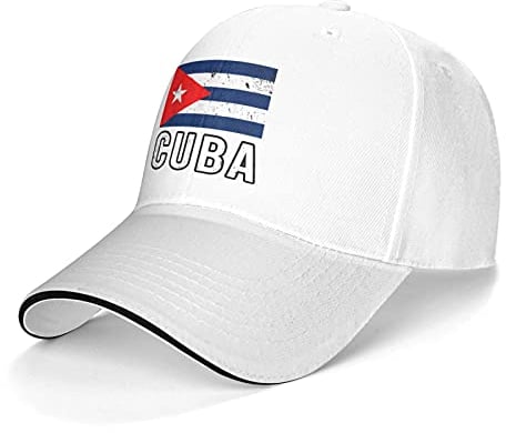 934 Herren Damen Baseball Kappen Kuba Kubanische Flagge Baseballkappe Vintage Angeln Hüte Verstellbar Visier Hut Für Laufen Reisen Angeln