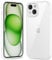 oakxco Thin Slim Clear case for iPhone 15 iPhone 14 iPhone 13 Case, Transparent Hybrid Hard Shell Plastic & Soft Silicone Rubber Bumper, Non-Yellow Acrylic Protective Cover for Women, White