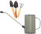 Gralara Arrosoir 1L, Ensemble de Jardinage Complet pour Plantes et Fleurs, Gris
