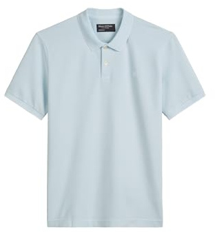 Marc OߴPolo Herren Kurzarm-Poloshirt mit Stretch-Anteil Regular Fit, Blau (Starlight), L