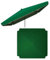 IMUNKT 300x300cm Quadratisch Sonnenschirm Ersatzbezug, UV-Schutz Stoffbezug Für Marktschirm, Wasserdicht Ersatz Baldachin, Sonnenschirm Überdachung Ersatzteile(Green,300x300cm(10x10ft))