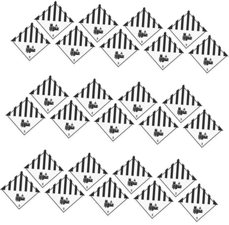POPETPOP 150Pcs Safety Lithium Ion Battery Caution Labels Weatherproof Adhesive Stickers for Transport and Shipping Warning Stickers for Lithium Battery