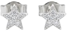 Stern Ohrstecker 925 Sterling Silber Damen Zirkonia Ohrringe vergoldet filigran elegant minimalistisch nickelfrei Geschenk Damenohrringe