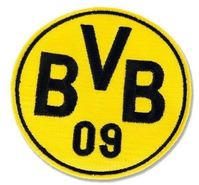 Borussia Dortmund Aufnäher - Logo Emblem 3D - Patch Ø 9 cm BVB 09