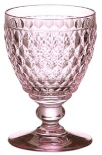 Villeroy & Boch Boston coloured Wasserglas Rose, Kristallglas, 144 mm
