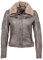 Gipsy Damen Lederjacke DIBAH W18 LANOV W mit Lammfell besetzter Kragen