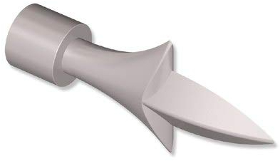 INTERDECO Endstücke Lilie (Blume) aus Kunststoff in Silbergrau für Gardinenstangen mit 16/13 mm Ø (1 Paar)