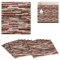 Relaxdays Wandpaneele, 10er Set, selbstklebend, zuschneidbar, 3D Paneele, Wandverkleidung Steinoptik, PE, 77x70 cm, bunt, C, 5