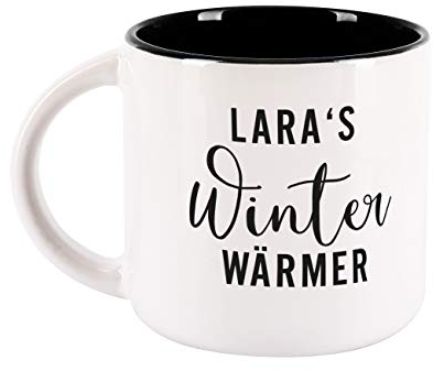 Herz & Heim® Weihnachtstasse personalisiert mit Namen - verschiedene Motive - Geschenkidee Weihnachten und Nikolaus Winterwärmer
