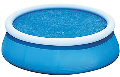 Rosennie 300 240cm Swimmingpool Abdeckung Poolabdeckung Runder Pool Abdeckungen Protector für Rahmen Aufblasbare Pool Oberflächentuch Isolierfolie Wasserdichtes Schwimmbad Tuch