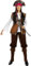 Funidelia | Piraten Kostüm Karibik Kollektion für Damen Korsar, Seeräuber - Kostüm für Erwachsene & Verkleidung für Partys, Karneval & Halloween - Größe 4XL - Braun