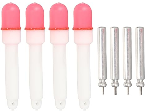 RiToEasysports Leuchtstäbe Zum Angeln mit Hoher Sichtbarkeit, LED-Schwimmer Zum Nachtangeln, Roter Dichtungsring, Perfekt für Meeresangelruten mit Felsangelruten (Leuchtet dauerhaft rot)