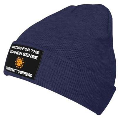 351 Strickmütze Warten Auf Die Verbreitung Der Common-Sense-Variante Skull Cap Leichte Damen Sportmütze Perfekt Jersey Mütze Für Erwachsener, Unisex, Outdoor