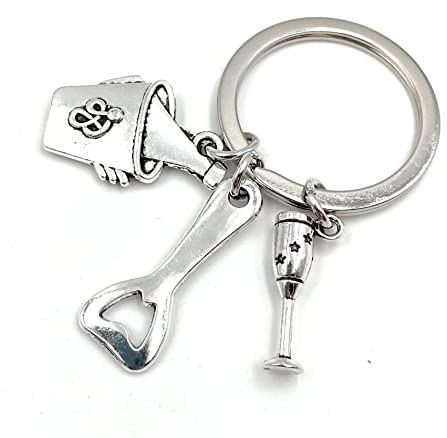 Onwomania Porte-clés en métal avec bouteille de champagne en forme de bouteille de champagne - Porte-bonheur dans une boîte cadeau en aluminium - Idéal pour offrir, argenté, taille unique