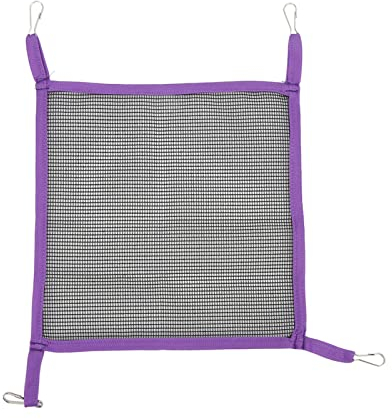 Pssopp Hamster Hammock Cool Mesh Cloth Hamster Cradle Rat Hammock Summer Hamster Swing Pet Hammock Bed for Sugar Glider Rat Mice Small Animals (S)