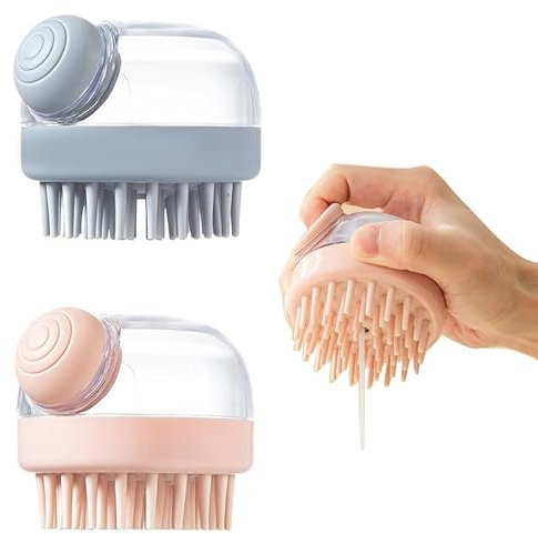 Yeesabella 2Pcs 3 in 1 Steamy Cat Brush,Cat Steam Brush, Steam Pet Brush,Pet Hair Cleaner Brush for Massage,Removing Tangled and Loose Hair,Fur,Multifunctional Self-Cleaning