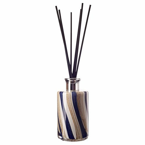 Amelia Art Glass Naval Oak Medium Tall Cylinder Reed Diffuser