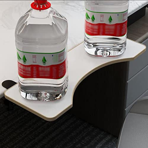 IUBGFTO Foldable Keyboard Tray Ergonomic Desk Extender Tray Clamp-On Table Folding Keyboard Platform Elbow Arm Support for Computer Desktop (White 52cm)