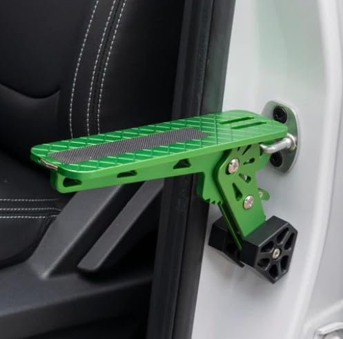 Car Door Step - ultimate solution for convenient rooftop access, designed to revolutionize the way you load cargo onto your car, SUV, van, or truck (E Green)