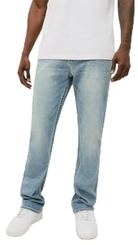 True Religion Ricky Straight Herren Jeans Brilliant Medium Wash