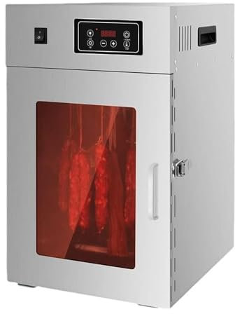 Food Dehydrator for Jerky, Stainless Steel Biltong Box Food Dehydrator, Food Dehydrator Machine, With 30-90°C Temperature Control, Perfect for Drying Biltong, Meat, Vegetable & Fruit,15KG/time