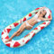 Bouee Piscine Filet, Shyllin Fauteuil Gonflable Piscine, Portable et Durable, Hamac sur l'eau, Adapté à La Photographie, éTé, FêTe, Matelas Piscine Gonflable, BouéE Piscine Adulte (Rouge pastèque)