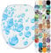 Sanilo Soft Close Toilet Seat, Wide Choice of New Toilet Seats, Stable Hinges, Easy to Mount (Water Balls)