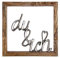 GILDE Wandbild Du & Ich Mangoholz Höhe 20 cm Silber, Wanddeko, Geschenk