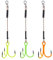 Balzer Shirasu 1x7 UV Stinger Rigs mit Clip - 3 Stingerhaken, Länge/Hakengröße:7.5cm / Gr. 4