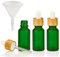 3 Pipettenflaschen 20ml grün matt mit Trichter hochwertige Dropper Flaschen leer Glasflaschen Tropfflasche mit Pipette für Parfüm E Liquid CBD DMSO ätherische Öle Aromatherapie Bachblüten