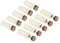 PATIKIL 11mm Anschraubbar 10 Paare Snooker Spitze Ersatz Billardqueue Adern Braun Beige