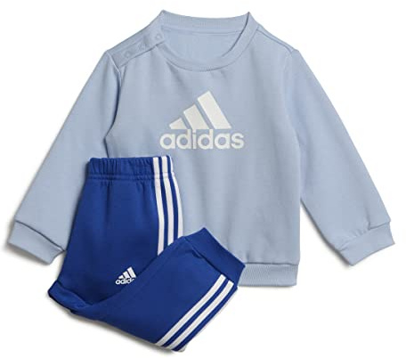adidas Unisex Baby Trainingsanzug, Blue Dawn/White, 62