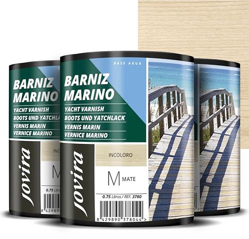 JOVIRA PINTURAS Vernice marina ad acqua. Speciale resistenza in ambienti marini. (3 x 750 millilitri, opaco) F-62-3