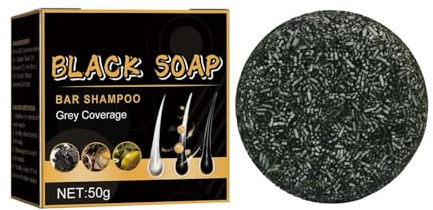 Grau Glanz Seife, Grau Glanz Haar Revitalisierungsbar, Natürliche Seife zur Entfernung grauer Haare, Haar Verdunkelung Festes Shampoo, Solid Shampoo Bar, Grauabdeckung Haarshampoo (1PC)