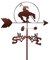 Wetterfahne Pferd Ornament Design Retro Edelstahl Wetterhahn Windrichtungsanzeiger mit Rostschutzbeschichtung Wetterfahne Messwerkzeuge