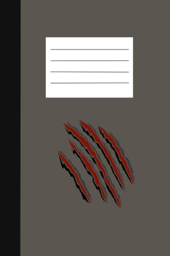 Claws Marks Notebook: 6 X 9 po - 98 pages (Halloween Collection)