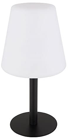 GLOBO Solarlampen für Außen Tisch Solar Tischleuchte Balkon LED Solar Tischlampe mit RGB Farbwechsel, Stufenschalter, Farben fixierbar, DxH 15 x 30 cm