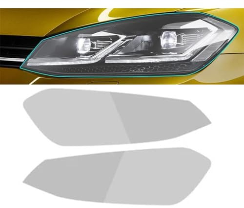 Zuphte Auto Scheinwerfer Folie für VW Golf 7 MK7/2012-2019, Autoscheinwerfer Oder Rücklicht Schutzfolie TPU Aufkleber