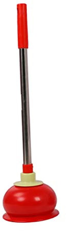 Anneome Stantuffo Water con Manico Acciaio Inossidabile e Ventosa in Gomma per Pulizia Scarichi Bagno Disotturante Efficiente Ad Alta Suzione Strumento Affidabile per WC e Lavandini