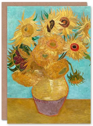 Artery8 Vincent van Gogh Art Card Vase with Twelve Sunflowers