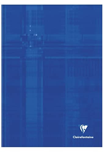 Clairefontaine 9040C - Heft / Kladde DIN A4 21 x 29 ,7 cm, mit Hardcover, 96 Blatt, farbig sortiert, 1 Stück