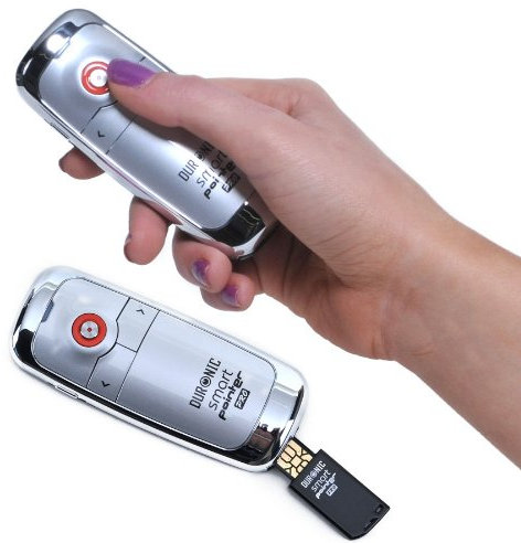 Duronic SP300S 2.4GHz Smart-Pointer RF Wireless Plug and Play Presenter, Laser Pointer with Case - Silver
