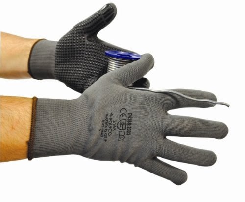 Polyco Matrix D Grip Gloves, Grey, Size Large (9) - Pack of 12