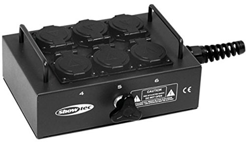 BO-6-PG Powerbox mit 6 Schuko für Kabelanschluss