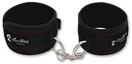 LUX FETISH Verstellbare Handschellen schwarz