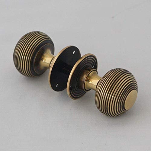 Victorian Brass Beehive Door Knobs